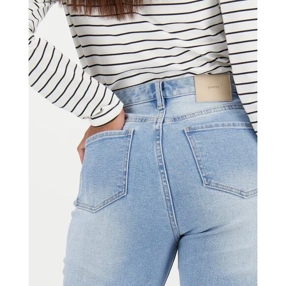 Poetry Dylan High Rise Straight Jeans Light Wash Ankle Capsole Womens UK 12 US 8 - Picture 2 of 8